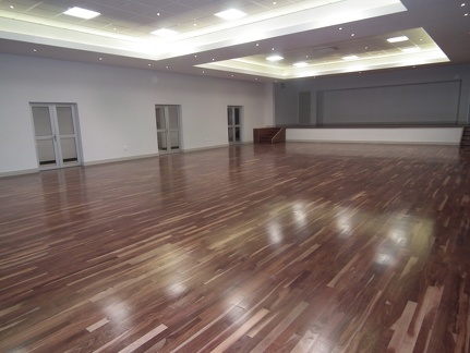 Sanded & coated floor